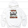 Jesus is the reason for the season hoodie Christian Christmas hoodies White / S