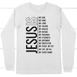 Jesus my Lord my God my all Christian long sleeve t-shirt White / S