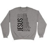 Jesus my Lord my God my all Christian sweatshirt Sport Grey / S