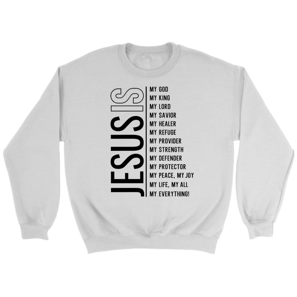 Jesus my Lord my God my all Christian sweatshirt White / S