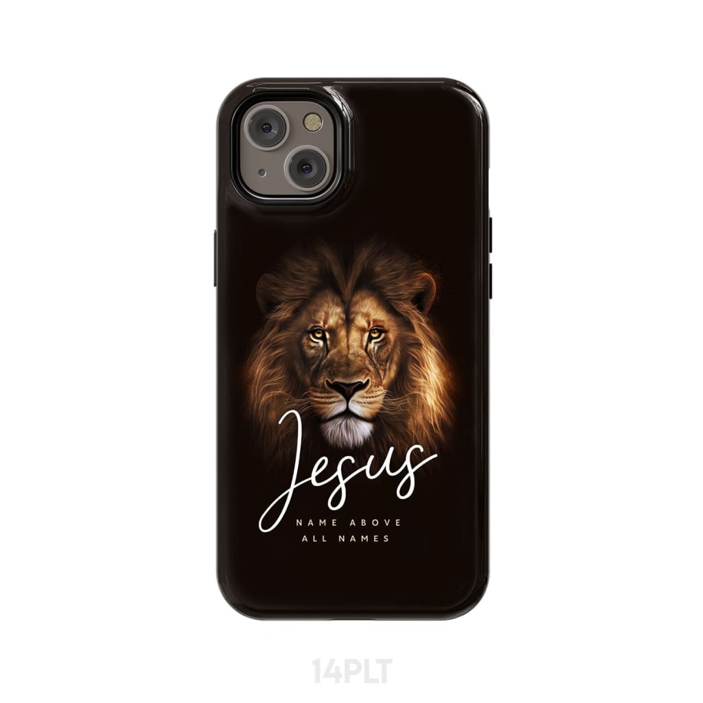 Jesus name above all names Christian phone case iPhone 14 Plus / Tough
