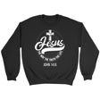 Jesus sweatshirt: Jesus the way the truth the life Christian sweatshirt Black / S