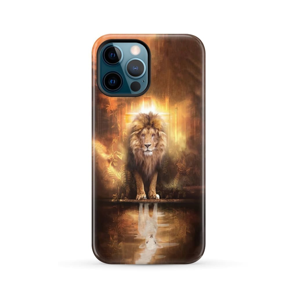 Jesus the lion lamb phone case and iPhone 12 Pro Max / Tough