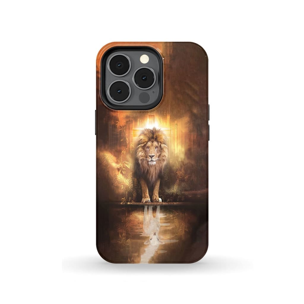 Jesus the lion lamb phone case and iPhone 13 Pro / Tough