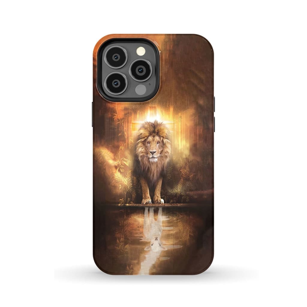 Jesus the lion lamb phone case and iPhone 13 Pro Max / Tough