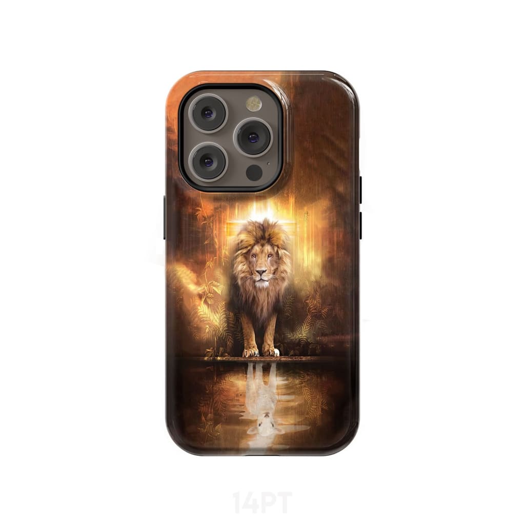 Jesus the lion lamb phone case and iPhone 14 Pro / Tough