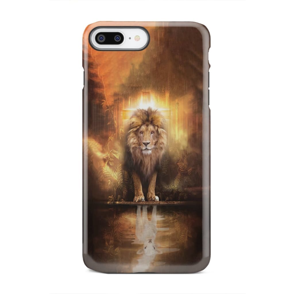 Jesus the lion lamb phone case and iPhone 8 Plus / Tough