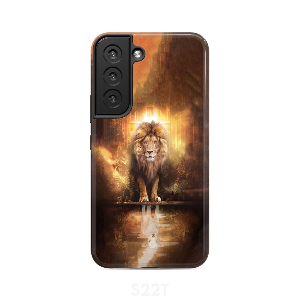Jesus the lion lamb phone case and Samsung Galaxy S22 / Tough
