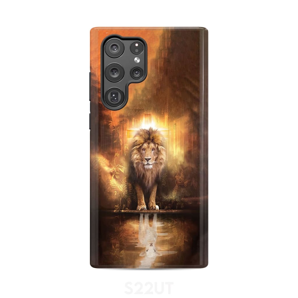 Jesus the lion lamb phone case and Samsung Galaxy S22 Ultra / Tough