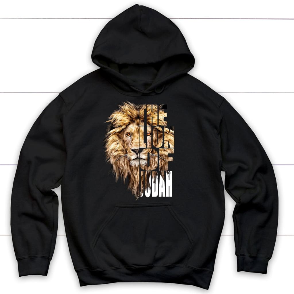 Jesus the Lion of Judah hoodie - Christian hoodies Black / S