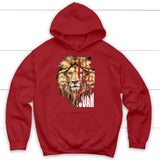 Jesus the Lion of Judah hoodie - Christian hoodies Red / S