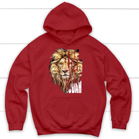 Jesus the Lion of Judah hoodie - Christian hoodies Red / S