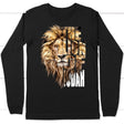 Jesus the Lion of Judah long sleeve t-shirt Black / S