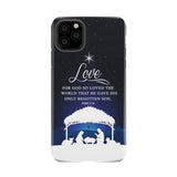 John 3:16 For God so loved the world Christmas phone case iPhone 11 Pro Max / Tough