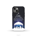 John 3:16 For God so loved the world Christmas phone case iPhone 13 Mini / Tough