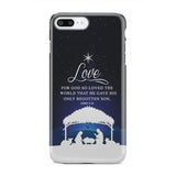 John 3:16 For God so loved the world Christmas phone case iPhone 7 Plus / Tough