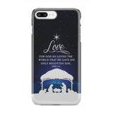 John 3:16 For God so loved the world Christmas phone case iPhone 8 Plus / Tough