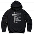 John 3:16 For God so loved the world hoodie - Bible verse hoodie Black / S