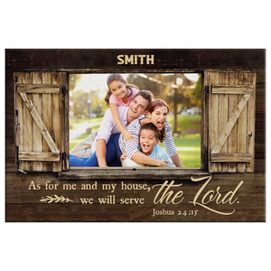 Joshua 24 15 Wall Art: As for Me and My House Personalized Sign