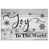 Christian Christmas canvas print featuring "Joy to the World," ideal inspirational wall art for festive decorations.