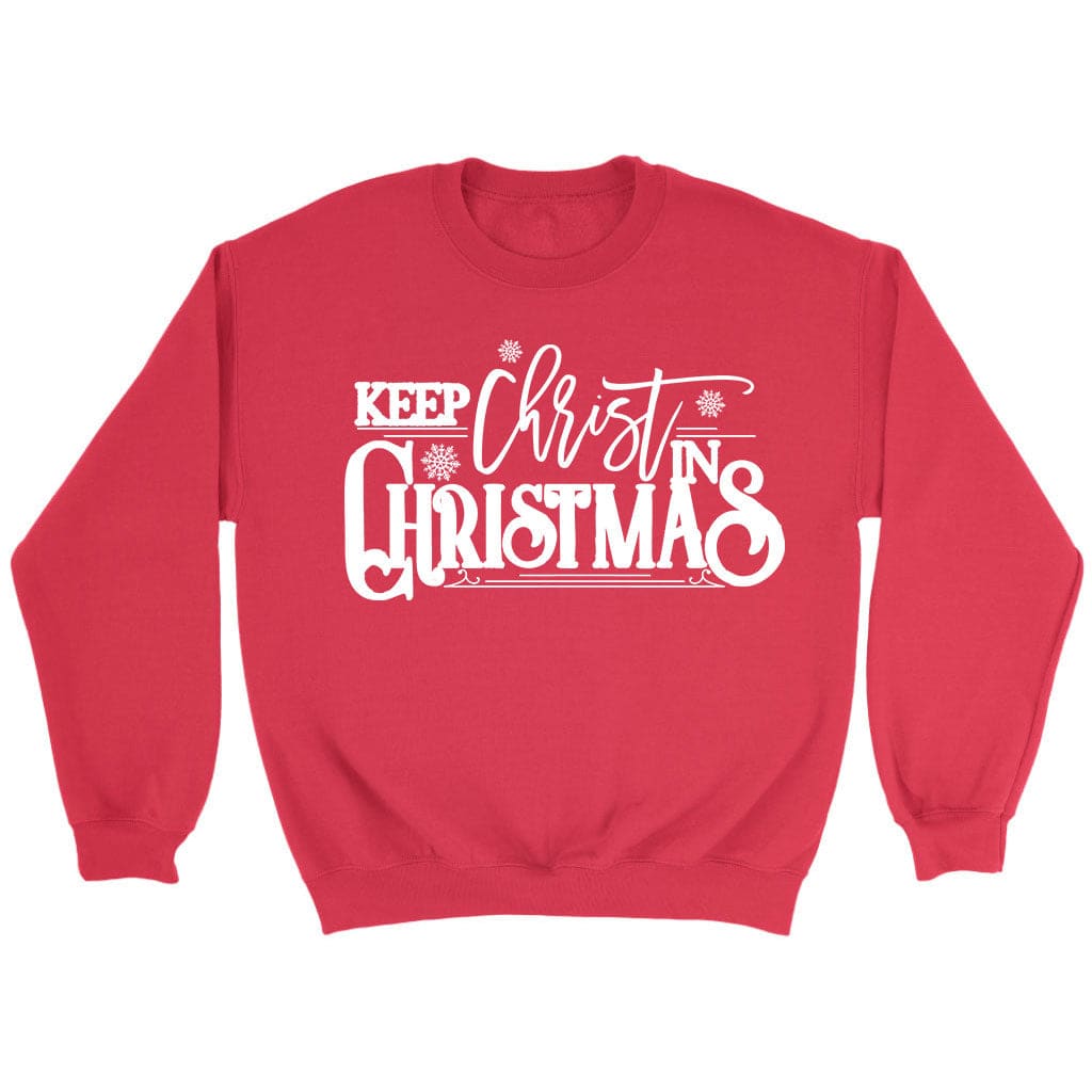 Keep Christ in Christmas sweatshirt Red / S