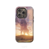 Lion of Judah above the empty tomb He is risen phone case Christian Easter cases iPhone 14 Pro / Tough
