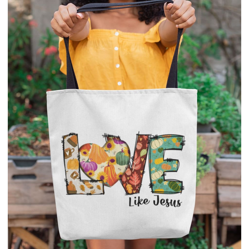 La Pop Art Jesus Fish - Large Word Art Tote Bag | Hawthorn Mall
