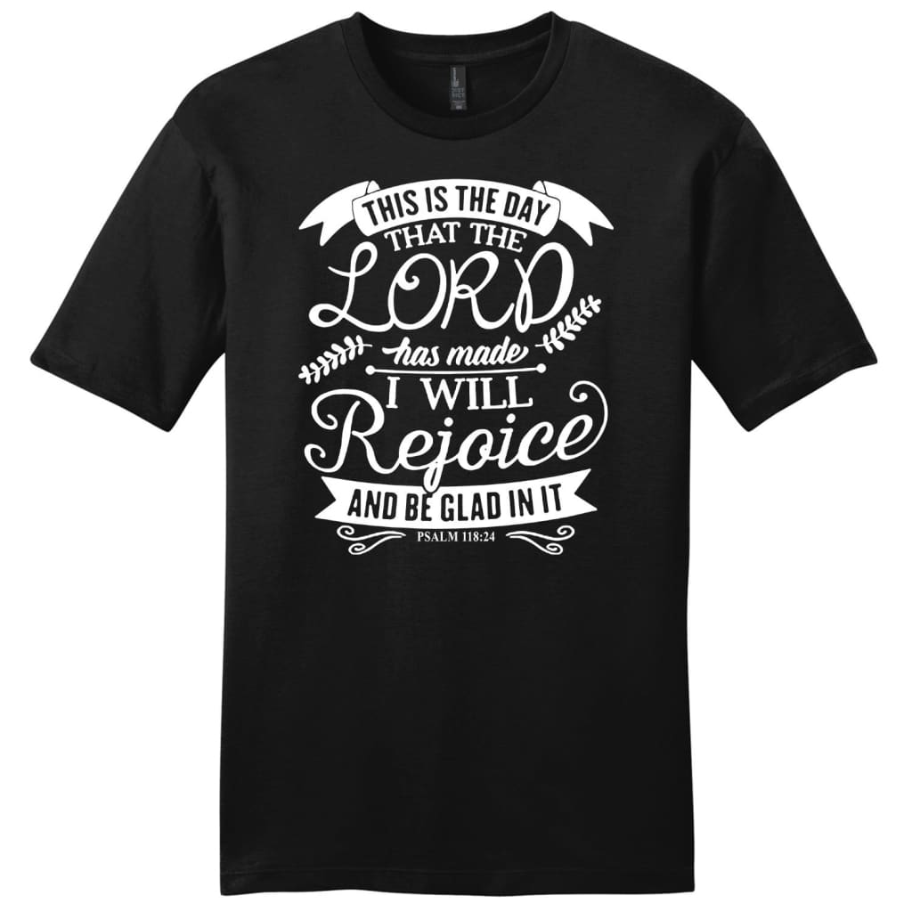 Men’s Christian t-shirts: This is the day that the Lord has made t-shirt Black / S