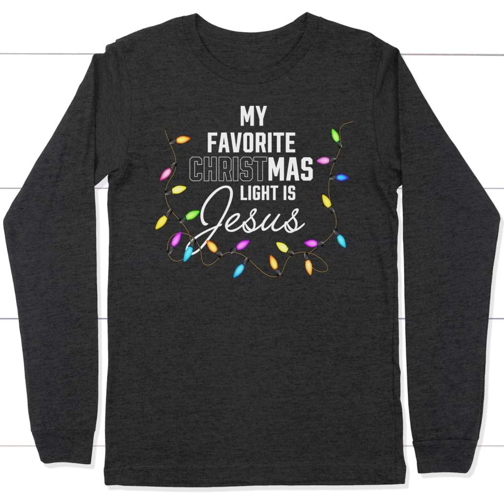 Christmas Lights Dark Grey Tee