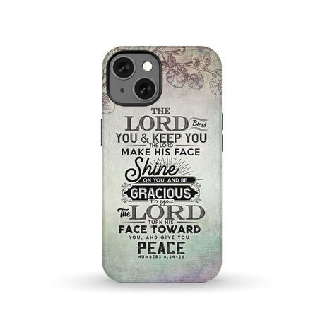 Numbers 6:24 - 26 The Lord bless you and keep phone case Christian cases iPhone 13 / Tough