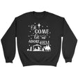 Oh come let us adore Him Christmas Christian sweatshirt Black / S