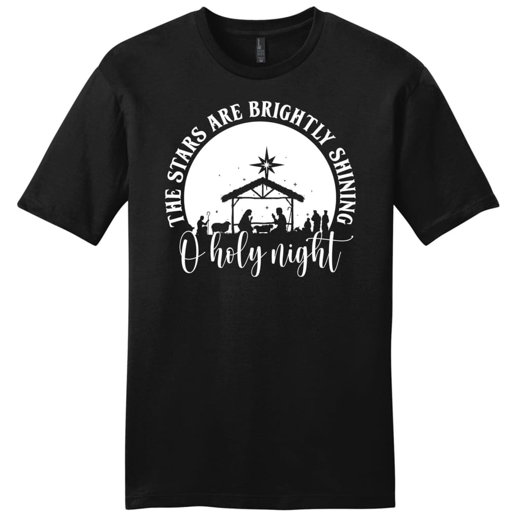 Oh holy night the stars are brightly shining Men’s t-shirt Black / S