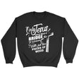 Only Jesus could build a bridge to heaven Christian sweatshirt Black / S