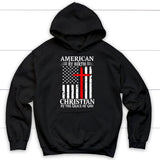 Patriotic Christian hoodies: American by birth Christian by the grace of God hoodie Black / S