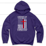 Patriotic Christian hoodies: American by birth Christian by the grace of God hoodie Purple / S
