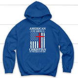 Patriotic Christian hoodies: American by birth Christian by the grace of God hoodie Royal Blue / S