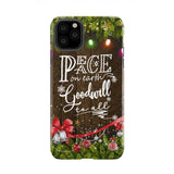 Peace on earth goodwill to all Christmas phone case iPhone 11 Pro Max / Tough