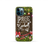Peace on earth goodwill to all Christmas phone case iPhone 12 Pro / Tough