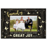 Psalm 4:7 Faith-based wall art canvas with "You Have Filled My Heart With Great Joy" and personalized photo, perfect for home décor.