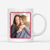 Personalized mug featuring Genesis 31:49 "May The Lord Keep Watch Between You & Me" with custom photo, ideal for Christian gifts.