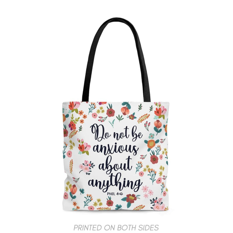 Phil 4:6 Do Not Be Anxious About Anything Tote Bag, Bible Verse Bags ...