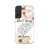 Philippians 4:6 Don’t worry about anything Bible verse phone case Samsung Galaxy S22 Plus / Tough