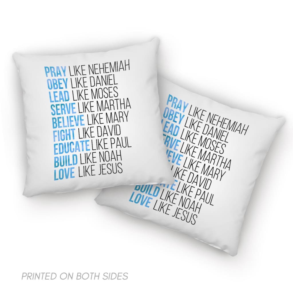Pray like Nehemiah obey like Daniel Christian pillow Jesus pillows