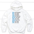 Pray like Nehemiah obey like Daniel hoodie Christian apparel hoodies White / S