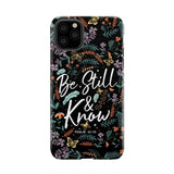 Psalm 46:10 Be still and know Wildflowers butterflies Christian phone case iPhone 11 Pro Max / Tough