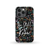 Psalm 46:10 Be still and know Wildflowers butterflies Christian phone case iPhone 13 Pro / Tough