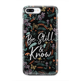 Psalm 46:10 Be still and know Wildflowers butterflies Christian phone case iPhone 7 Plus / Tough