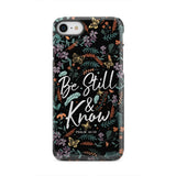 Psalm 46:10 Be still and know Wildflowers butterflies Christian phone case iPhone 8 / Tough