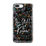 Psalm 46:10 Be still and know Wildflowers butterflies Christian phone case iPhone 8 Plus / Tough