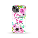 Psalm 46:5 God is within her She will not fall phone case Christian cases iPhone 13 / Tough
